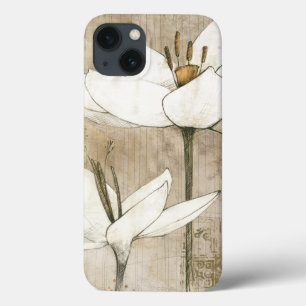 Blumen gezeichnet durch Bleistift iPhone 13 Hülle