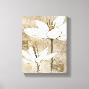 Blumen gezeichnet durch Bleistift Leinwanddruck