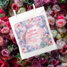 Blumen Glitter Meerjungfrau Schwanz 2. Geburtstag