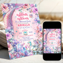 Blumen Glitter Meerjungfrauenschwanz 7. Geburtstag