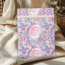 Blumen Glitter Meerjungfrauenschwanz 9. Geburtstag