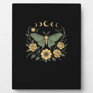 Blumen Goblincore-Motte und Schmetterling Cottagec Fotoplatte