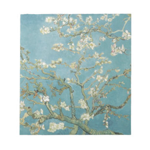 Blumen Gogh Zweige Mandelblüten Natur Notizblock