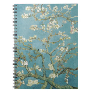 Blumen Gogh Zweige Mandelblüten Natur Notizblock