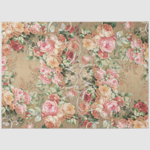 Blumen Gold Barock Elegante Rose Pinakothek Züst Seidenpapier