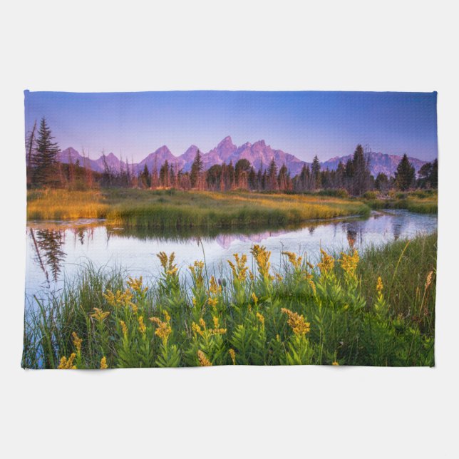 Blumen | Grand Teton National Park, Wyoming Geschirrtuch (Horizontal)