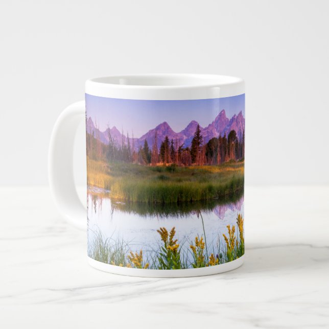 Blumen | Grand Teton National Park, Wyoming Jumbo-Tasse (Vorderseite Links)