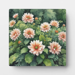 Blumen Grün Elegante Aquarellmalerei Fotoplatte