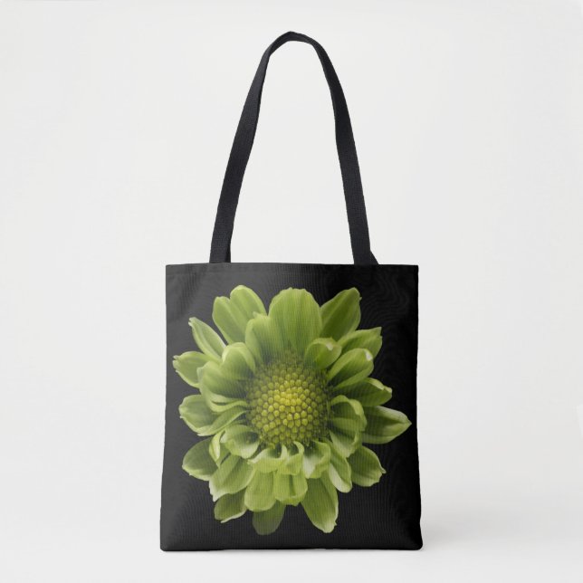 Blumen | Grünes Chrysanthemum Tasche (Vorderseite)