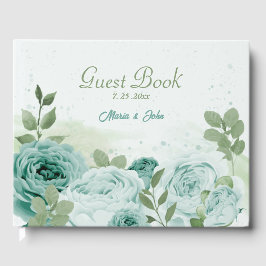 Blumen Grünpflanzen botanische Hochzeit Gästebuch