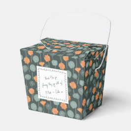 Blumen-Gunstbox mit handgezeichneter persönlicher  Geschenkschachtel