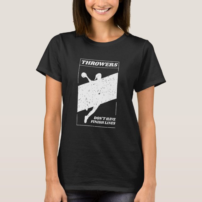 Blumen haben keine finalen Linien Javelin Shot Put T-Shirt (Vorderseite)