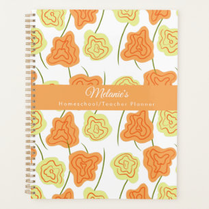 Blumen Handgezeichnet Lehrer Schule Homeschooling Planer