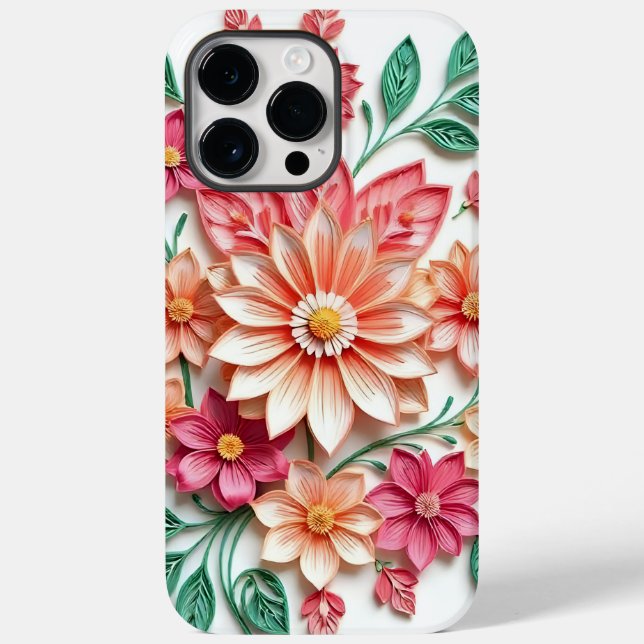 Blumen-Handyhülle Case-Mate iPhone 14 Pro Max Hülle (Rückseite)