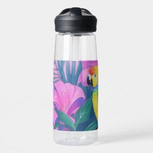 Blumen-/Hawaii-/Tropen-/Papagei  Trinkflasche