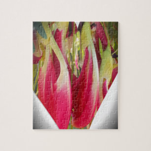 Blumen-Herz-Kunst-Druck