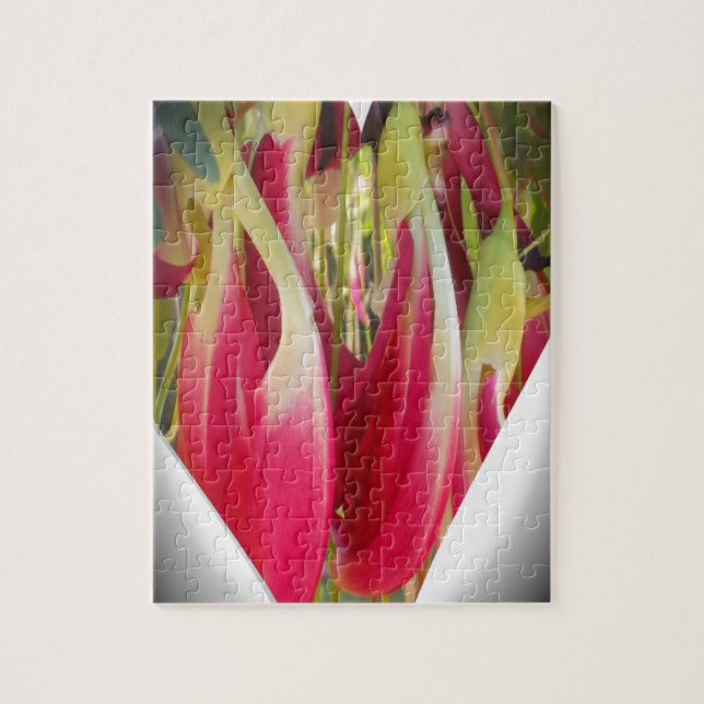 Blumen-Herz-Kunst-Druck (Vertikal)