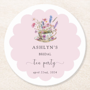 Blumen Hochzeit Dusche Teeparty Papierservietten U Runder Pappuntersetzer