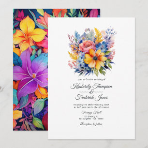 Blumen Hochzeit Mexikanische Fiesta Floral Einladung