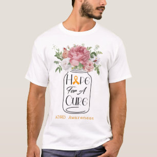 Blumen Hoffnung auf Heilung ADHS-Bewusstsein T-Shirt