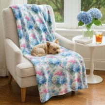 Blumen-Hortensien-Fliesblanke Blau & Rosa