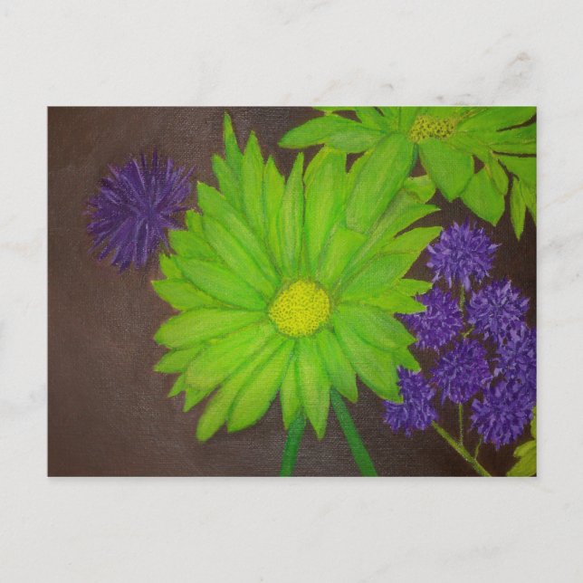 Blumen im Garten Postkarte (Vorderseite)