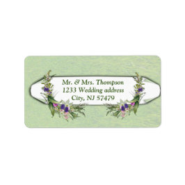 Blumen im Sommer Adressaufkleber