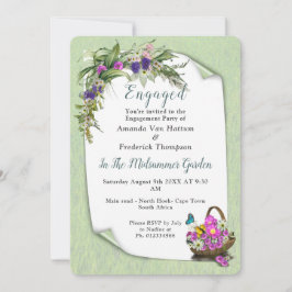 Blumen im Sommer Einladung