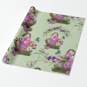 Blumen im Sommer Geschenkpapier