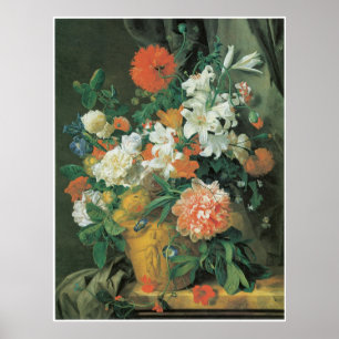Blumen in a-Terrakotta Vase 1720s Poster