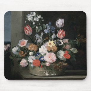 Blumen in einem Korb, 1650-56 Mousepad