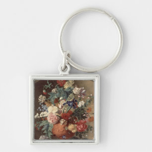 Blumen in einem Terrakotta-Vase, 1736 Schlüsselanhänger