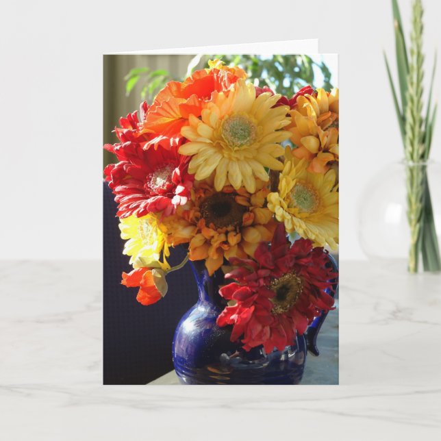 Blumen in einer Vase Karte (Vorderseite)