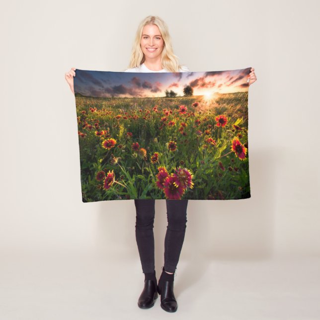 Blumen | Indian Blanket Wildblume Texas Fleecedecke (Beispiel)
