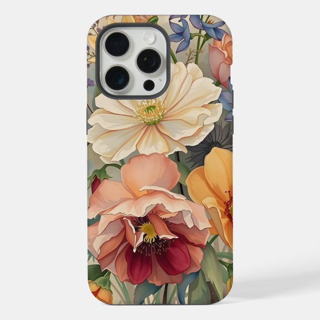Blumen iPhone 15 Pro Max Hülle (Rückseite)