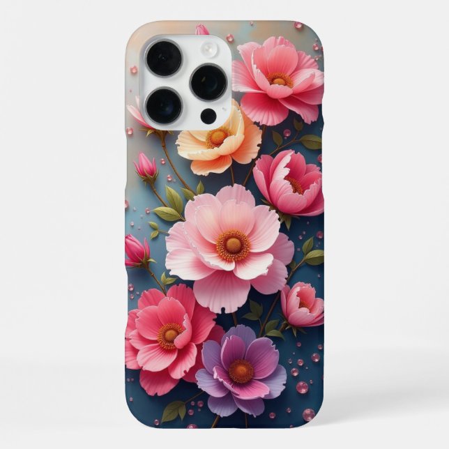 Blumen  iPhone 16 pro max hülle (Rückseite)