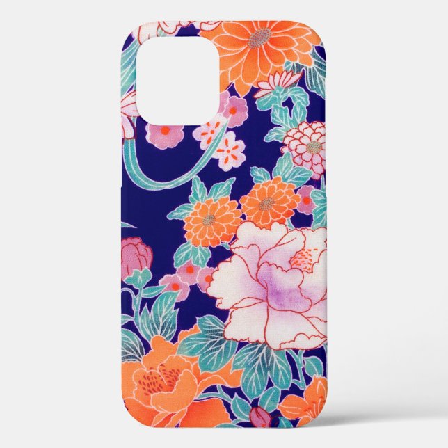 Blumen, japanisches Design Case-Mate iPhone Hülle (Rückseite)