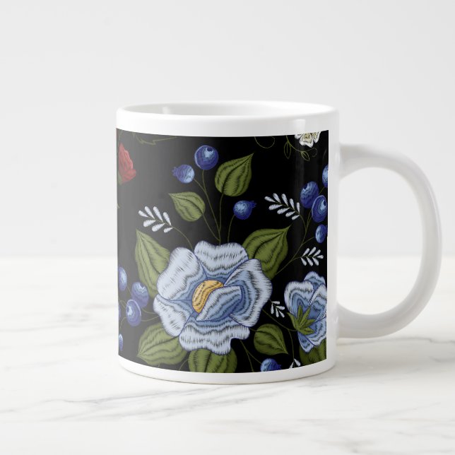 Blumen Jumbo-Tasse (Rechts)