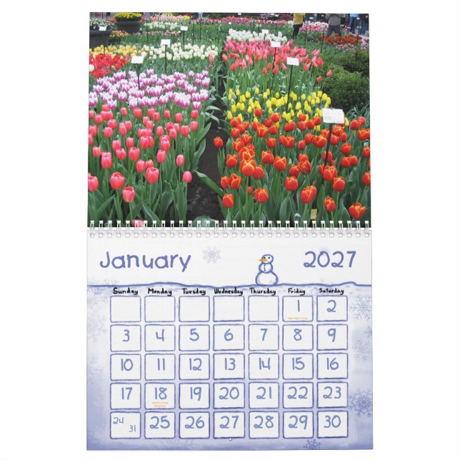 Blumen-Kalender 10 Kalender (Jan 2027)