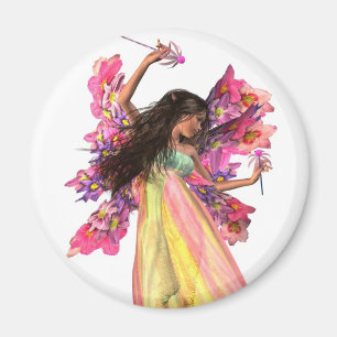 Blumen-Karnevals-Fee Magnet
