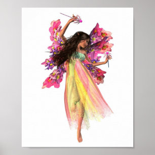 Blumen-Karnevals-Fee Poster