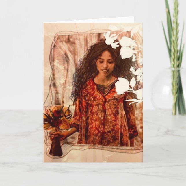 "Blumen" Karte (Vorderseite)