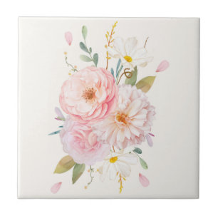 Blumen-Keramikfliese Fliese