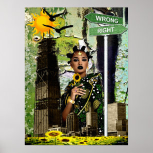 Blumen-Kinderdiva Poster
