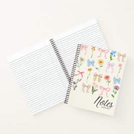 Blumen Klasse Stil Minimal Notizbuch