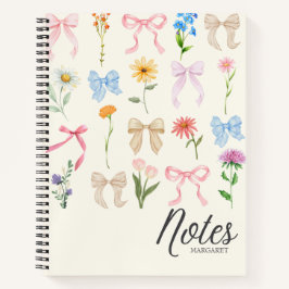 Blumen Klasse Stil Minimal Notizbuch