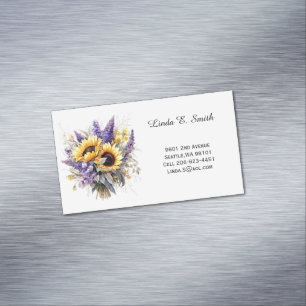 Blumen-Klassiker Visitenkarte Magnetisch Magnetische Visitenkarte