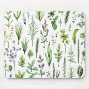Blumen Kräuter Blätter Mousepad