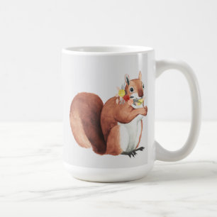 Blumen-Kronen-Förster-Eichhörnchen Kaffeetasse
