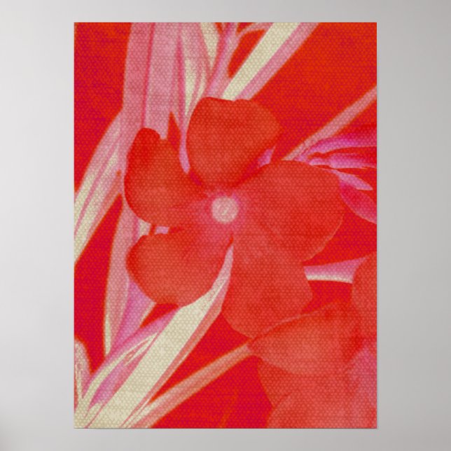 Blumen-Kunst Poster (Vorne)